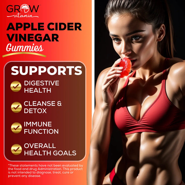 Apple Cider Vinegar Gummies Grow Vitamin