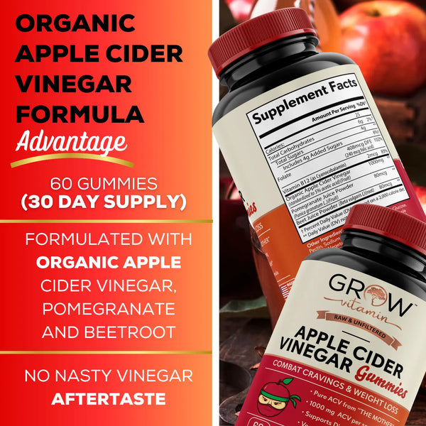 Apple Cider Vinegar Gummies Grow Vitamin