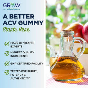 Apple Cider Vinegar Gummies Grow Vitamin