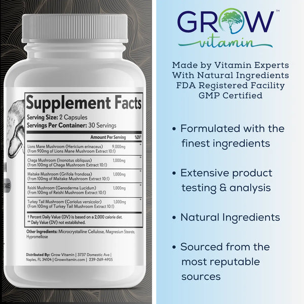 Grow Vitamin  Beyond Mushroom Grow Vitamin