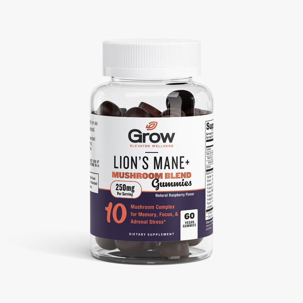 Lion's Mane + Mushroom Blend Gummies – Grow Vitamin