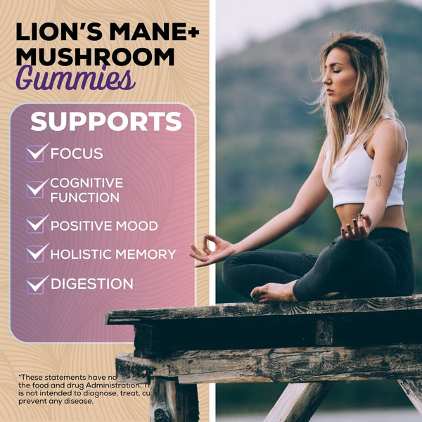 Lion's Mane + Mushroom Blend Gummies