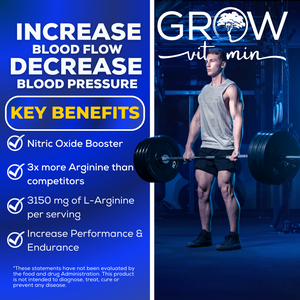 Nitric Oxide Booster Grow Vitamin