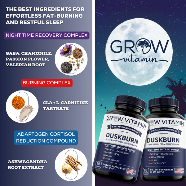 DuskBurn, Night-time Supplement Grow Vitamin