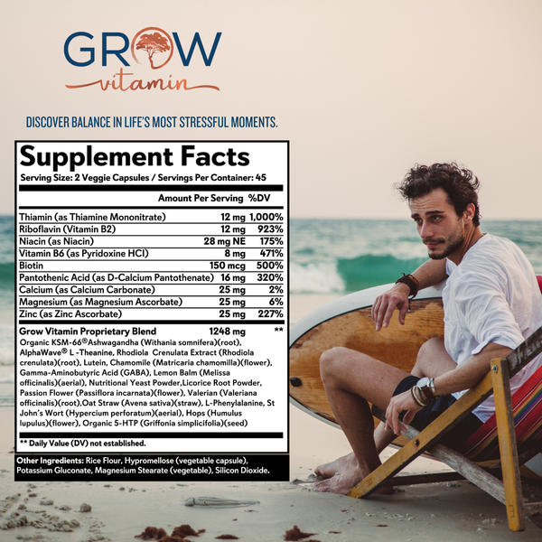 grow Adrenal Stress Advanced Formula growvitamin