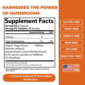 Chaga Mushroom Extract Capsules