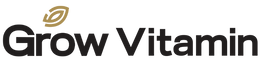 Grow Vitamin logo with 'Elevated Wellness' text on a white background