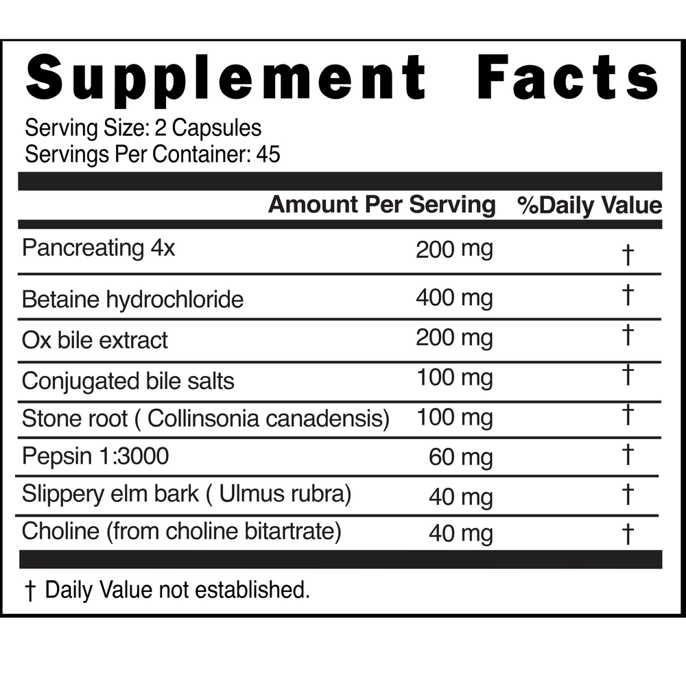 Gallbladder Formula