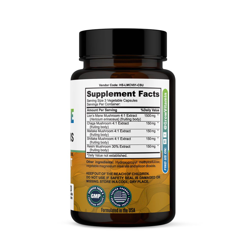 Lions Mane Mushroom Capsules