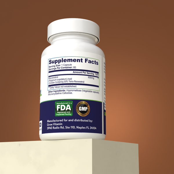Resveratrol - 600MG – Grow Vitamin