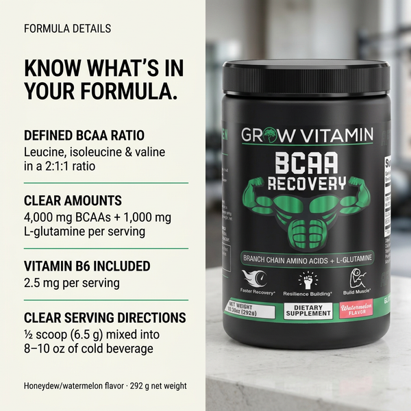 BCAA Post Workout Recovery – Grow Vitamin