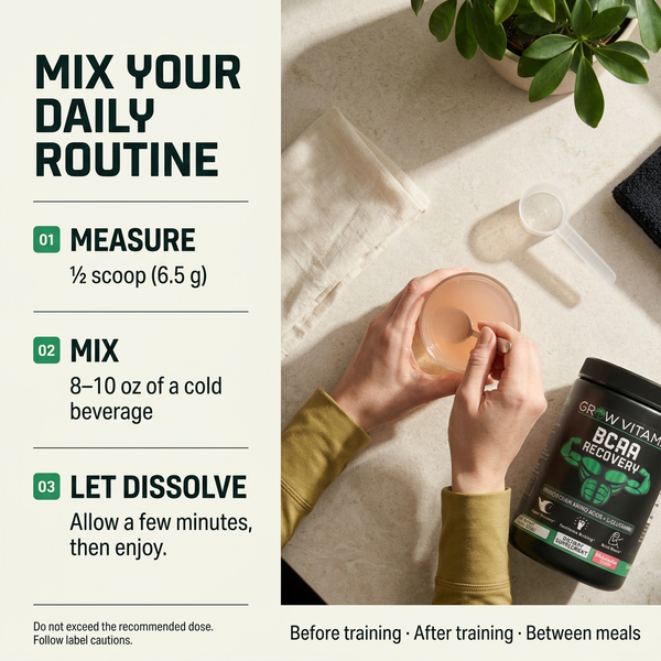 BCAA Post Workout Recovery – Grow Vitamin
