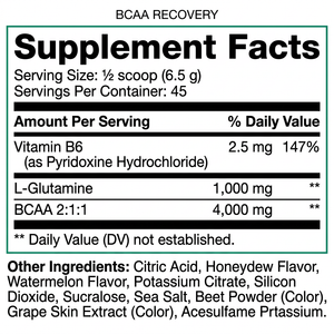 BCAA Post Workout Recovery – Grow Vitamin