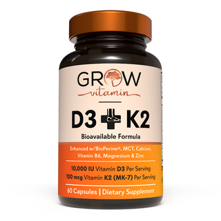 Vitamin D3 & K2 w/MCT Oil Grow Vitamin