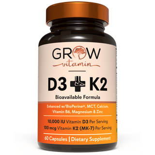 Vitamin D3 & K2 w/MCT Oil Grow Vitamin