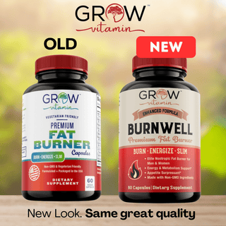 Fat Burner Weight Loss Pills BurnWell Grow Vitamin