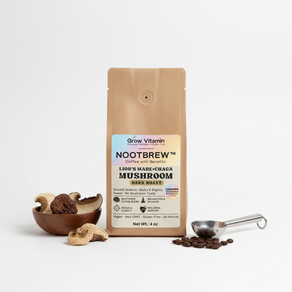 NootBrew™ Focus Blend – Mushroom Coffee 4oz