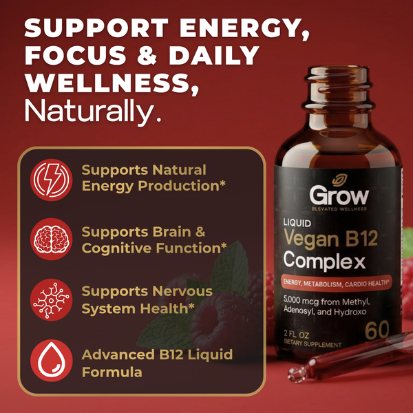 Vitamin B12 supplement supports energy production brain function and nervous system health