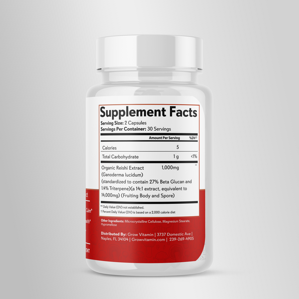 Reishi Mushroom Extract Capsules