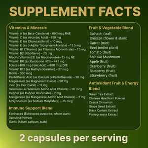 Whole Food Multivitamin with Minerals (45 Day supply)