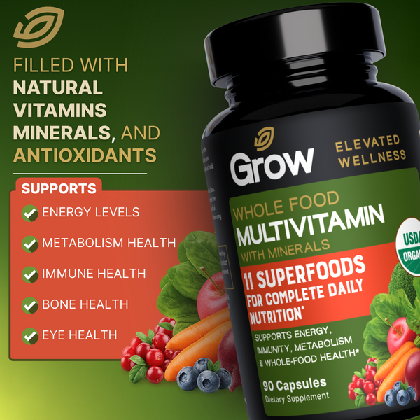 Whole Food Multivitamin with Minerals (45 Day supply)